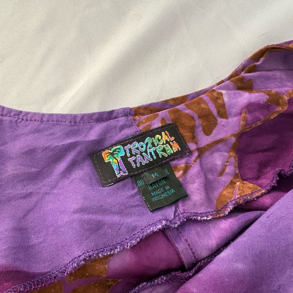 Purple Floral Maxi Dress - Picture 2 of 10